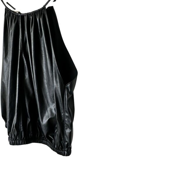 Theory Women's Black Halter Neck Gathered Camisole Blouse Top Size M - Picture 8 of 8